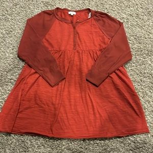 Umgee | Small | Long Sleeve Dress | Red